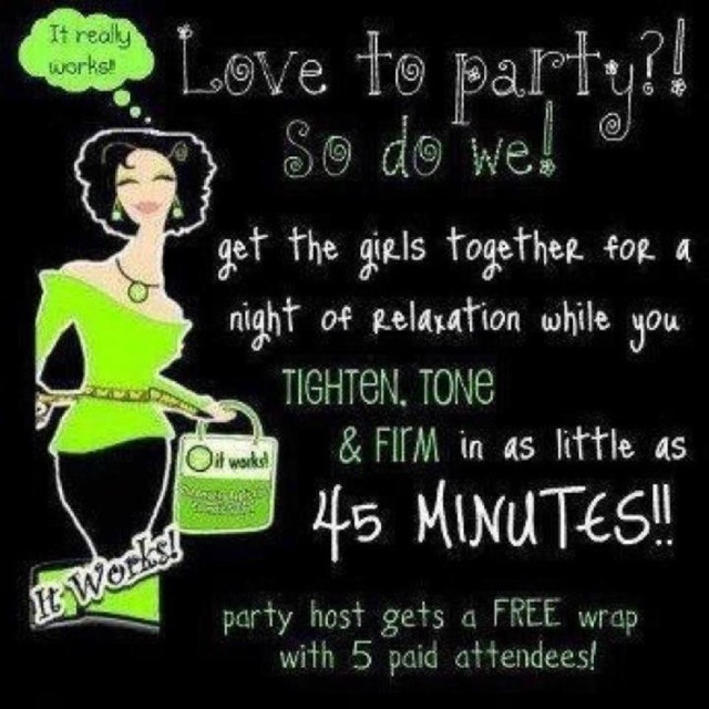 Body Wrap Weight Loss Party Invitation